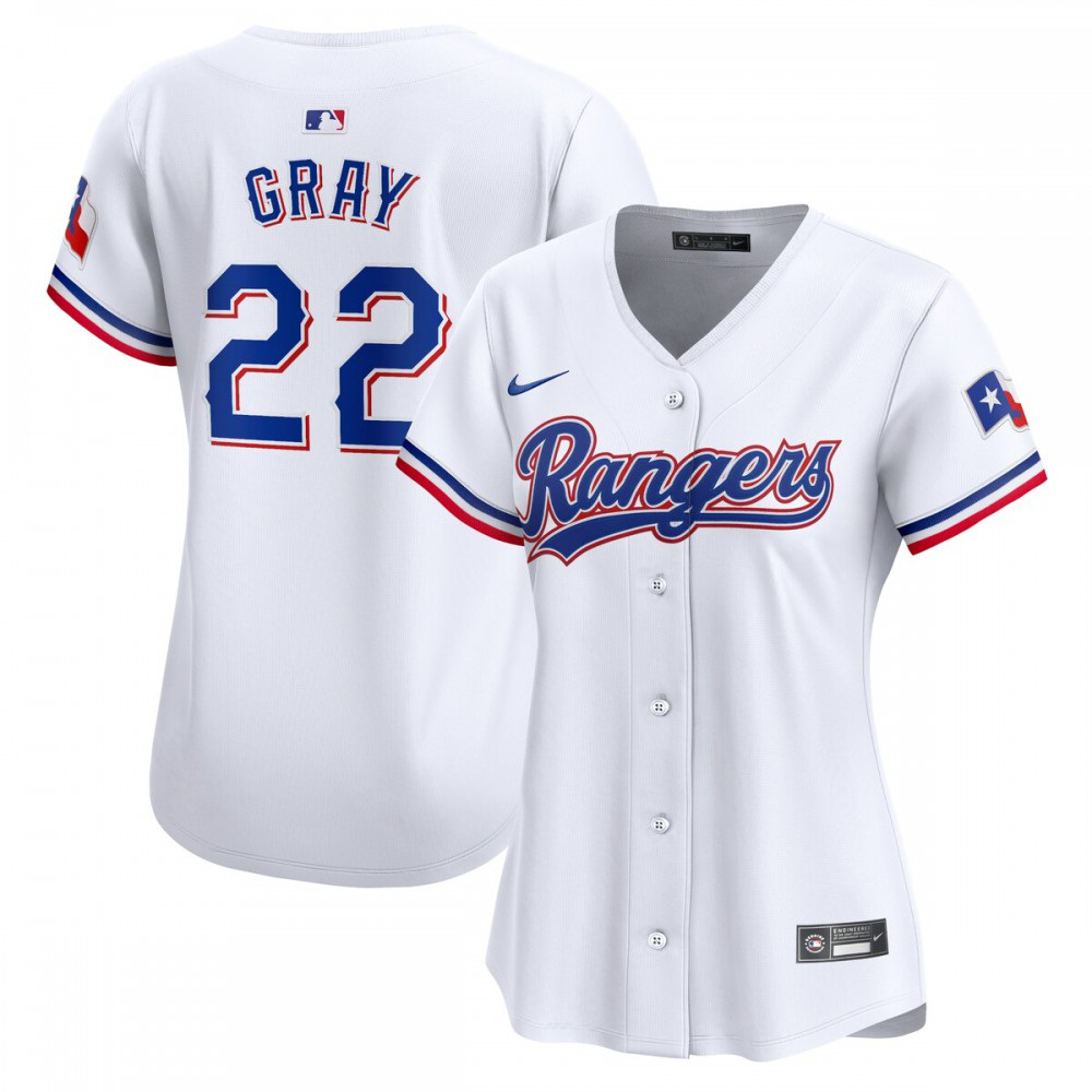 Jon Gray Texas Rangers Women's Home Limited Player Jersey - White-Pro Kit Vault | Brand New 26/27 Sports Jerseys